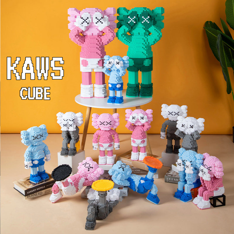 カウズ KAWS Passing Through :Nanoblock グレー ナノブロック「287mm」0904-5