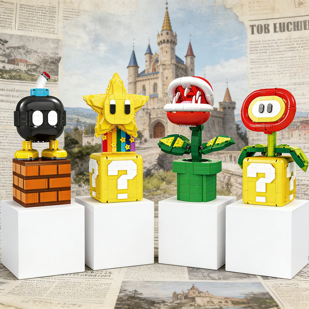 Marioブロック:ファイアフラワー「150mm」251204-1