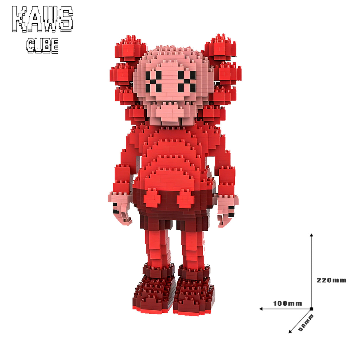 カウズ KAWS Companion PINK: Nanoblock ナノブロック「220mm」251225-6