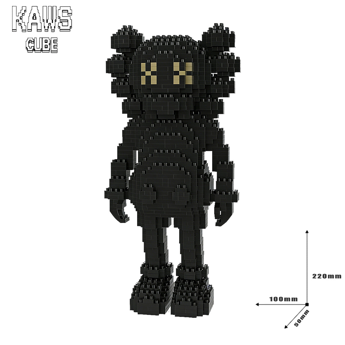 カウズ  KAWS Companion GOLD： Nanoblock  ナノブロック「220mm」251225-4